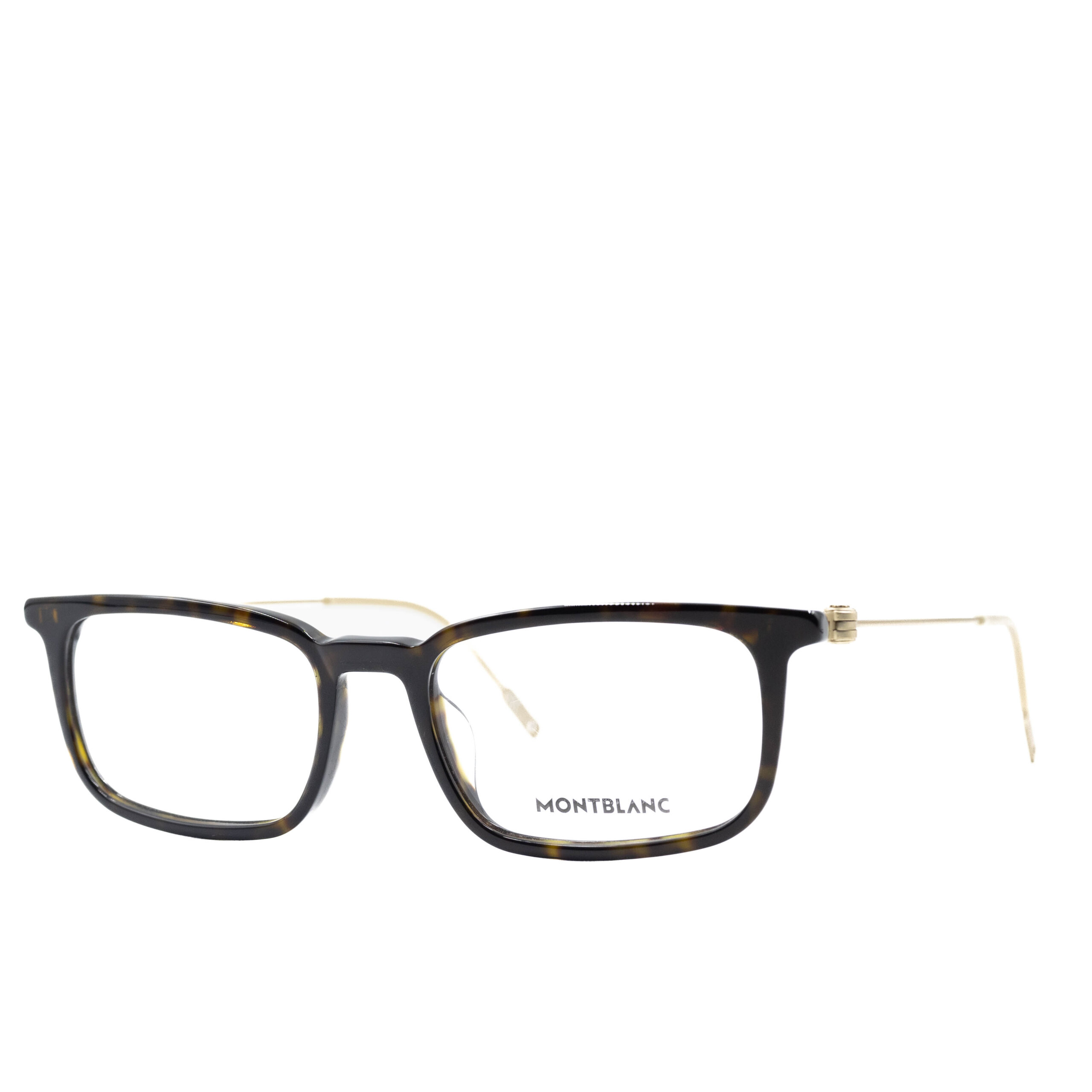 Montblanc MB00520 Tortoise with Brushed Gold Temples