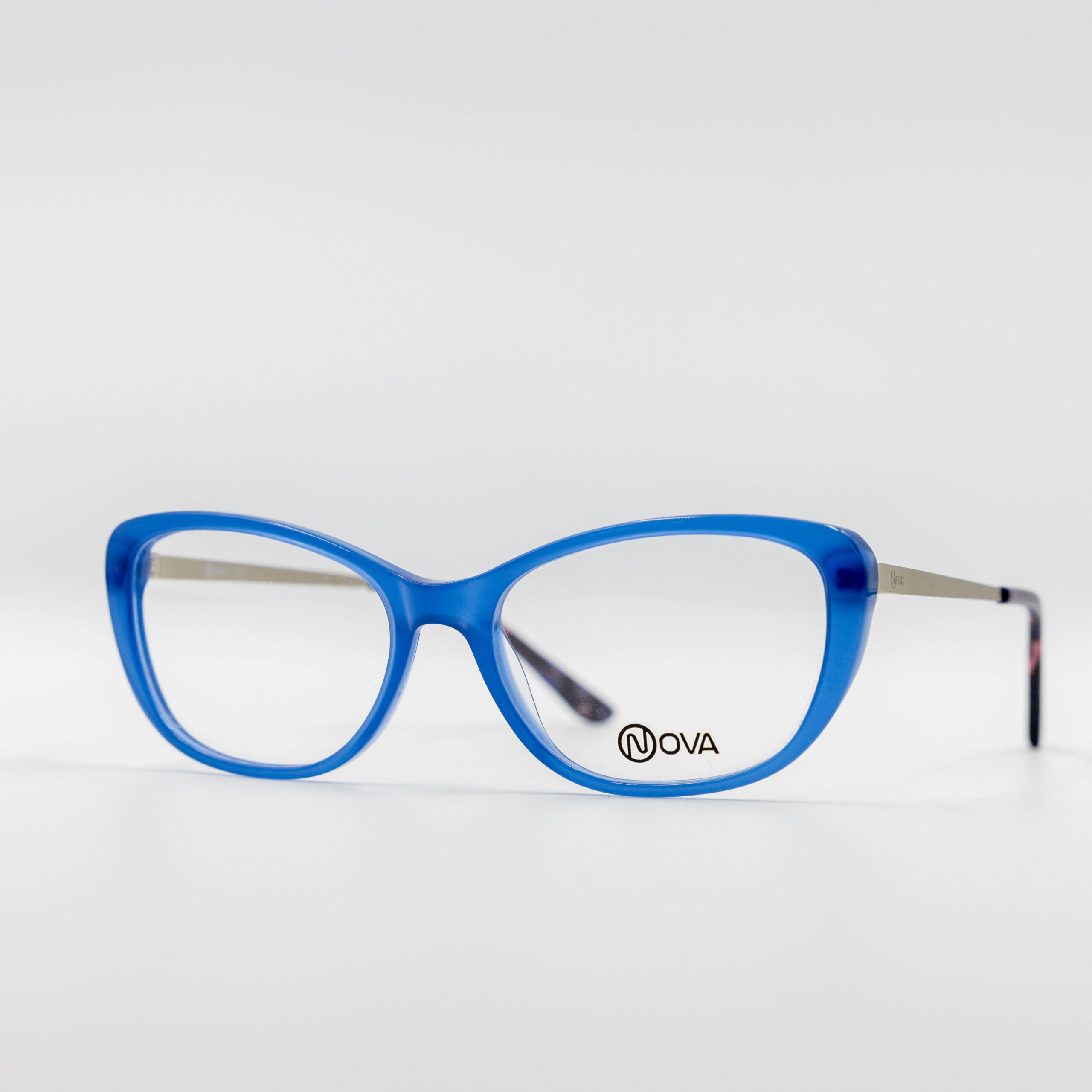 Nova NVF1934 Blue Frame Front With Matt Silver Temples
