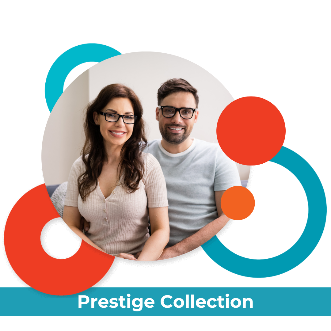 man and woman wearing glasses